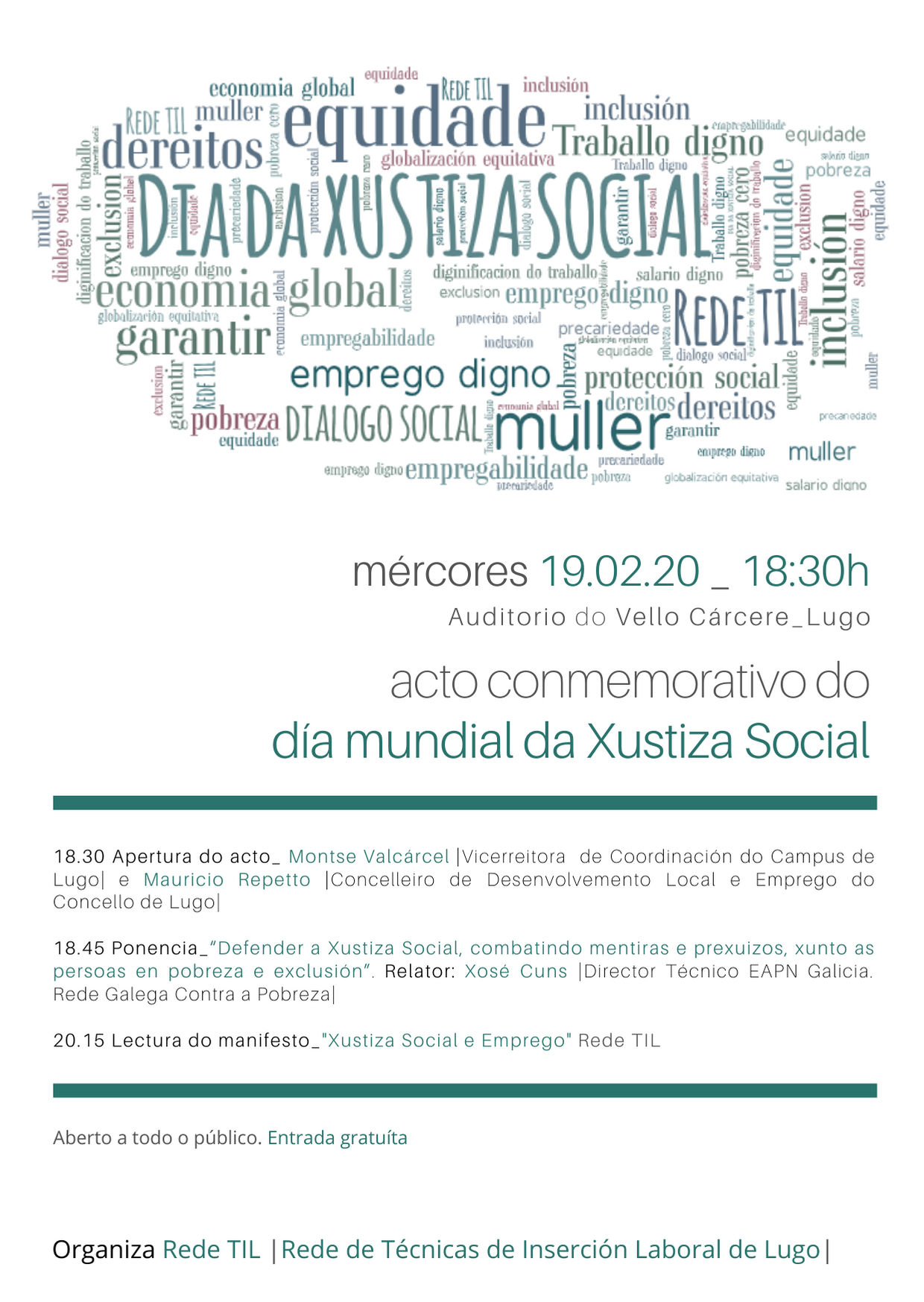 Xornada Xustiza Social e Emprego 2020